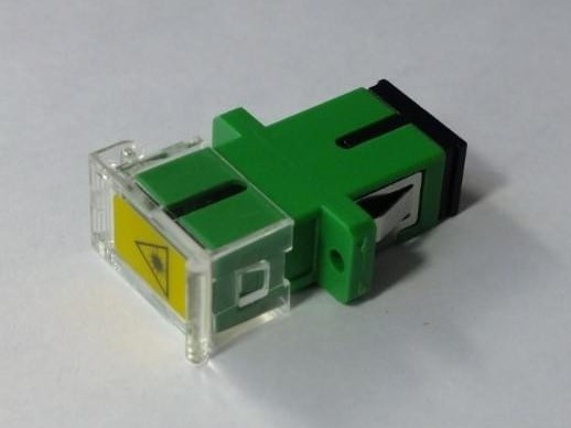 SC APC SM SX 有耳透明側(cè)翻蓋適配器