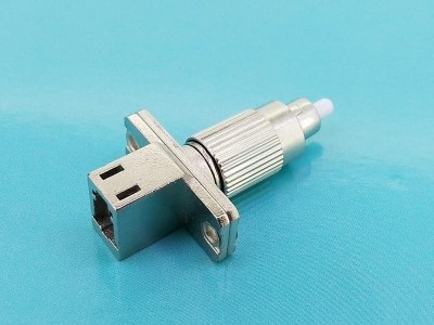 LC母-FC公金屬光纖適配器