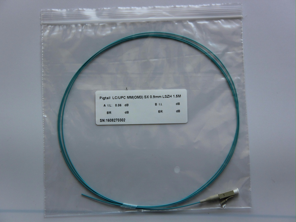 LC 0.9mm 萬(wàn)兆單頭尾纖 光纖跳線