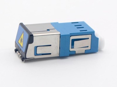 LC 單模 雙工 帶蓋光纖適配器，耦合器