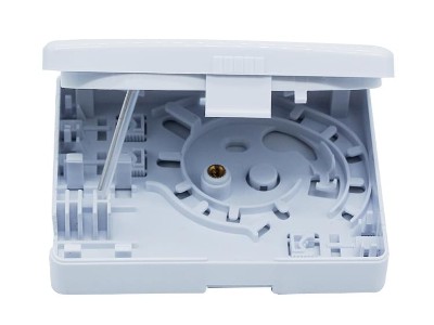 2口 帶螺絲孔光纖面板，86面板，光纖桌面盒