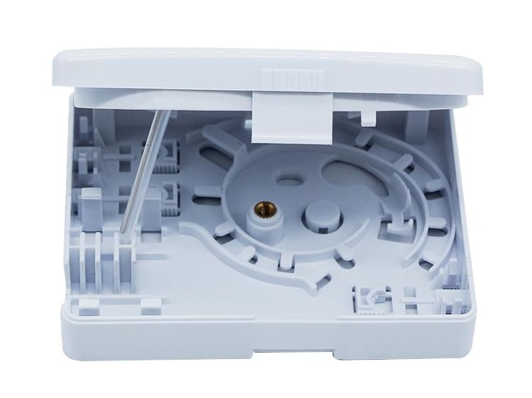 2口 帶螺絲孔光纖面板，86面板，光纖桌面盒