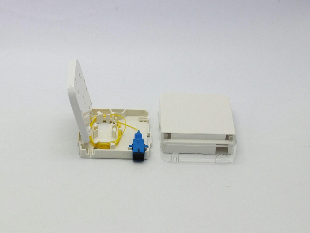 1口光纖面板，光纖桌面盒