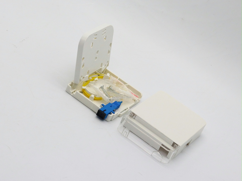 1口光纖面板，光纖桌面盒