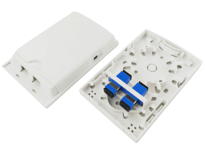 2口 內(nèi)置法蘭光纖面板，光纖桌面盒