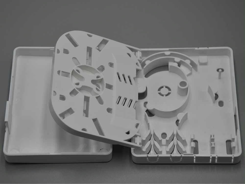 2口 帶熔纖盤光纖面板，光纖桌面盒