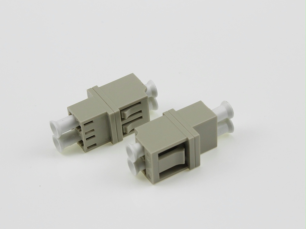 LC MM DX 光纖適配器，法蘭