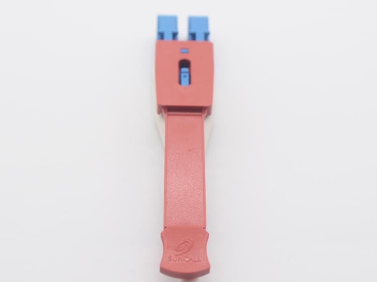 LC 紅色 V4 uniboot 帶拉桿光纖連接器