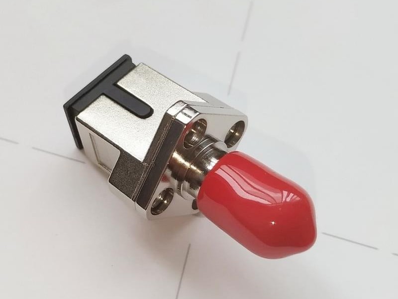 SC-ST 方形光纖轉接器